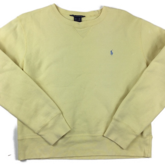 yellow ralph lauren sweatshirt